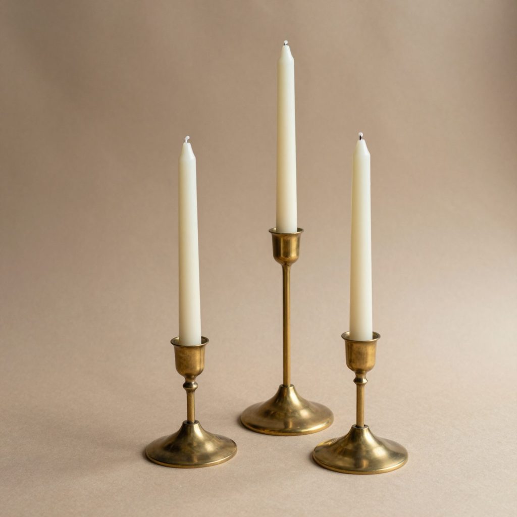 The Ash candle holders in 3D.
